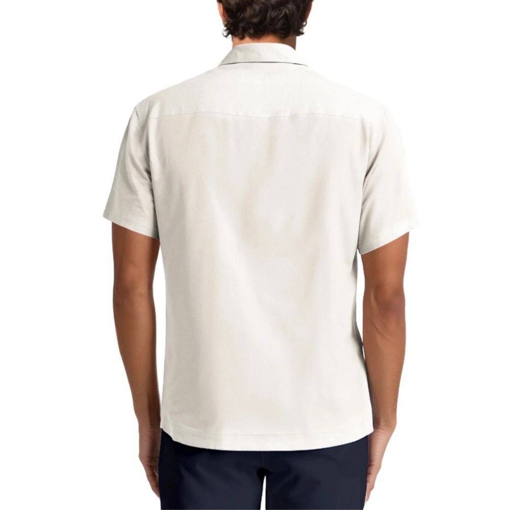 Havanera Co Cubavera Mens 2XL Guayabera Shirt Cream Color Short Sleeve New - Picture 2 of 16